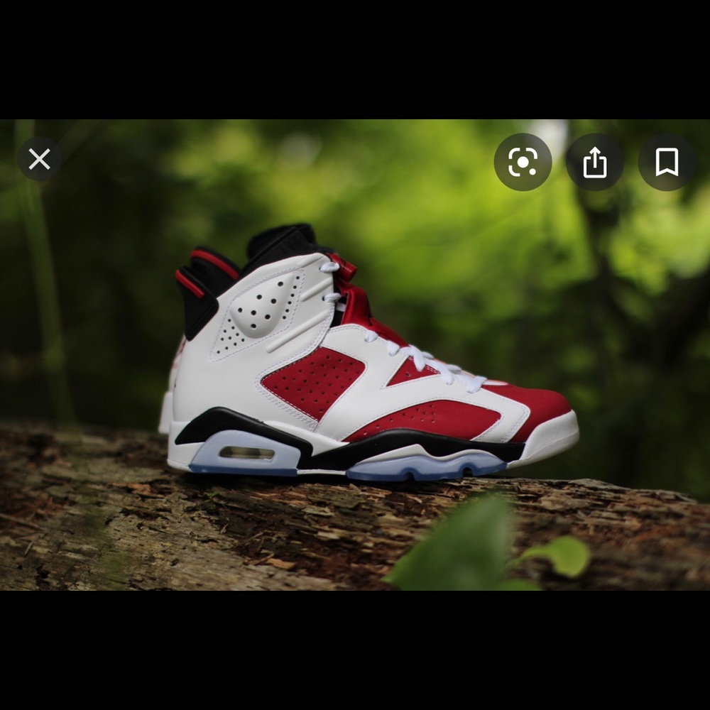 Air Jordan 6 Retro CARMINE sz 6.5 kids/8 in women